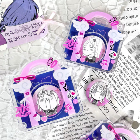 ［推し活グッズ］缶バッジアクリルフレーム 32mm【H0L9U4】
