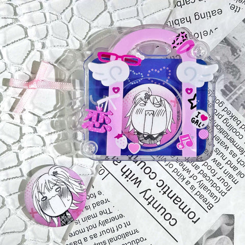 ［推し活グッズ］缶バッジアクリルフレーム 32mm【H0L9U4】