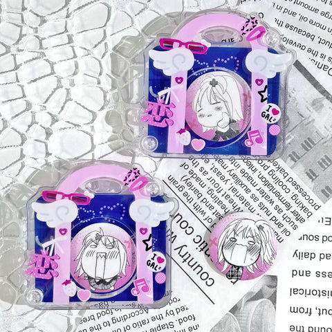 ［推し活グッズ］缶バッジアクリルフレーム 32mm【H0L9U4】