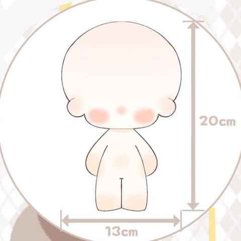 ［ぬい本体］20cm 無属性 ぬいぐるみ本体【云染】
