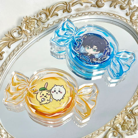 ［推し活グッズ］缶バッジアクリルフレーム 38/44/58mm【J6F9L1】
