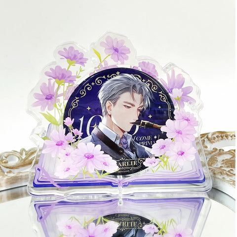 ［推し活グッズ］缶バッジアクリルフレーム 58/65/75mm【O9L8O9】