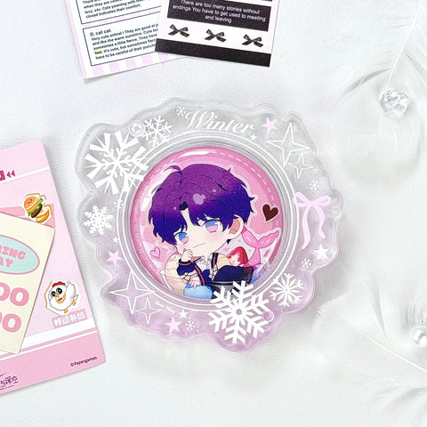 ［推し活グッズ］缶バッジアクリルフレーム 58/65/75mm【S4G0J5】