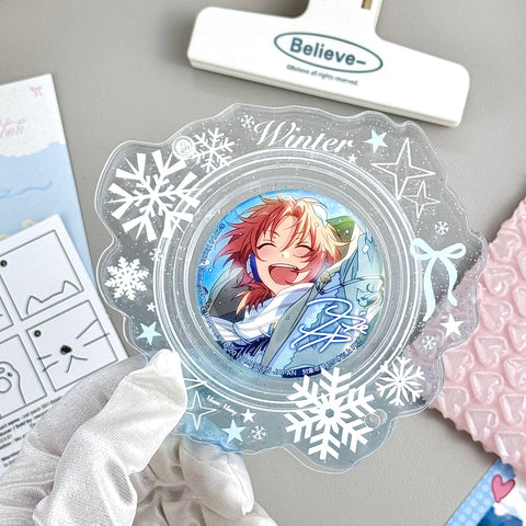 ［推し活グッズ］缶バッジアクリルフレーム 58/65/75mm【S4G0J5】