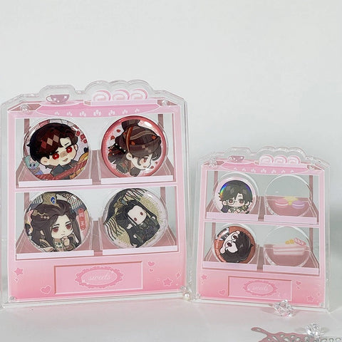 ［推し活グッズ］缶バッジアクリルフレーム 26.5/39.5mm【R5T3S1】