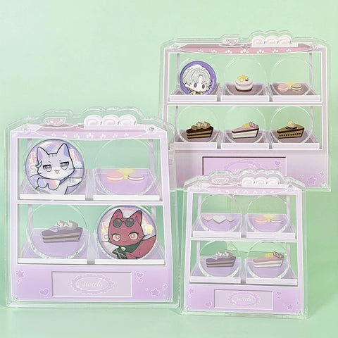 ［推し活グッズ］缶バッジアクリルフレーム 26.5/39.5mm【R5T3S1】