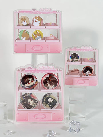 ［推し活グッズ］缶バッジアクリルフレーム 26.5/39.5mm【R5T3S1】