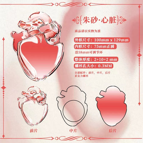 ［推し活グッズ］缶バッジアクリルフレーム 58~75mm【G7Y2I5】