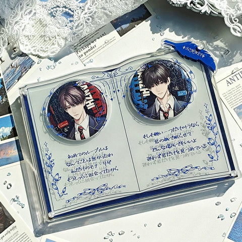 ［推し活グッズ］缶バッジアクリルフレーム 58～75mm【B8F6P8】