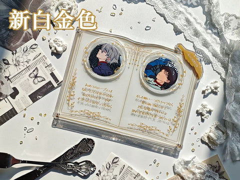 ［推し活グッズ］缶バッジアクリルフレーム 58～75mm【B8F6P8】