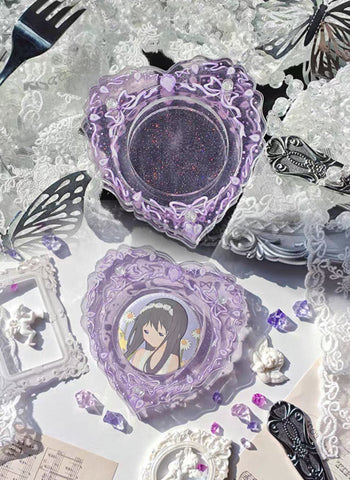 ［推し活グッズ］缶バッジアクリルフレーム 58/75mm【V2T0B4】