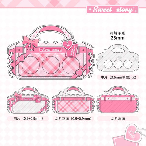 ［推し活グッズ］缶バッジアクリルフレーム 25mm【H2O9Z1】