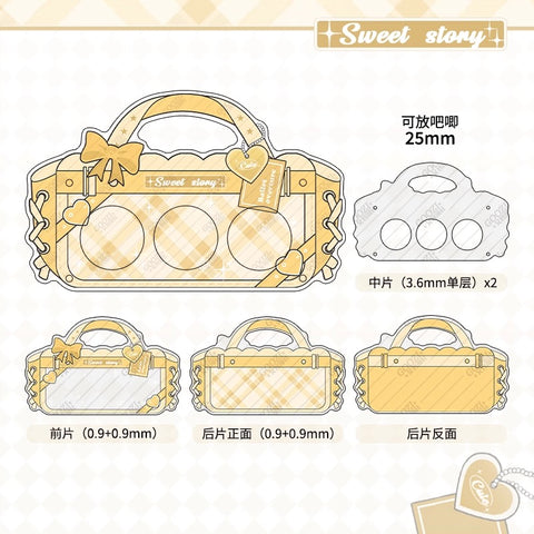 ［推し活グッズ］缶バッジアクリルフレーム 25mm【H2O9Z1】