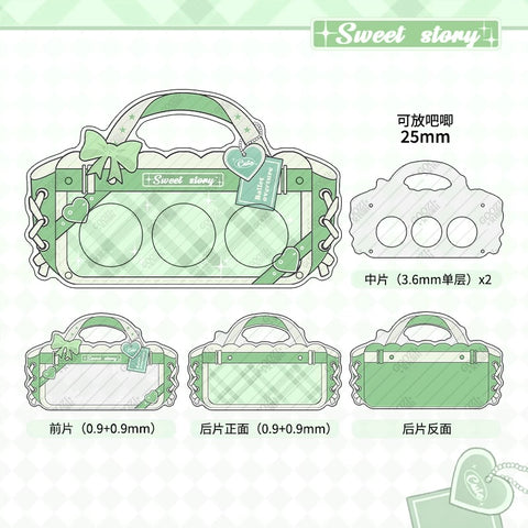 ［推し活グッズ］缶バッジアクリルフレーム 25mm【H2O9Z1】