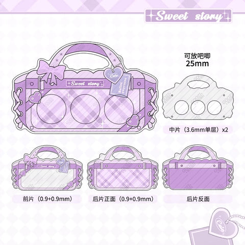 ［推し活グッズ］缶バッジアクリルフレーム 25mm【H2O9Z1】