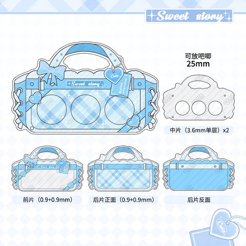 ［推し活グッズ］缶バッジアクリルフレーム 25mm【H2O9Z1】