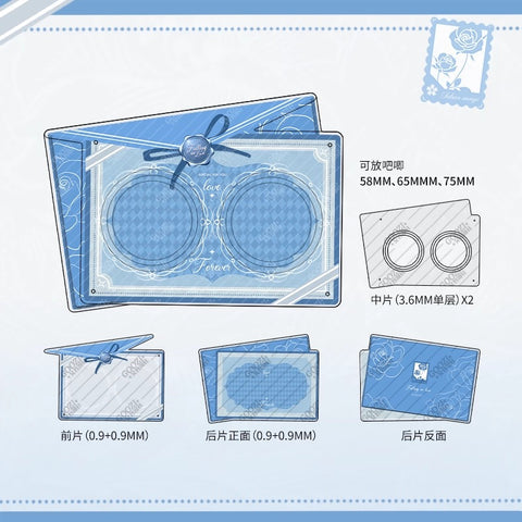 ［推し活グッズ］缶バッジアクリルフレーム 58/65/75mm【P9U9M2】
