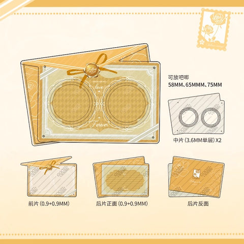 ［推し活グッズ］缶バッジアクリルフレーム 58/65/75mm【P9U9M2】