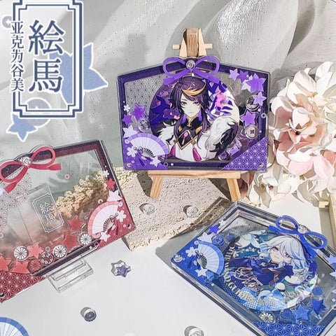［推し活グッズ］缶バッジアクリルフレーム 58/65/75mm【R5D9B9】