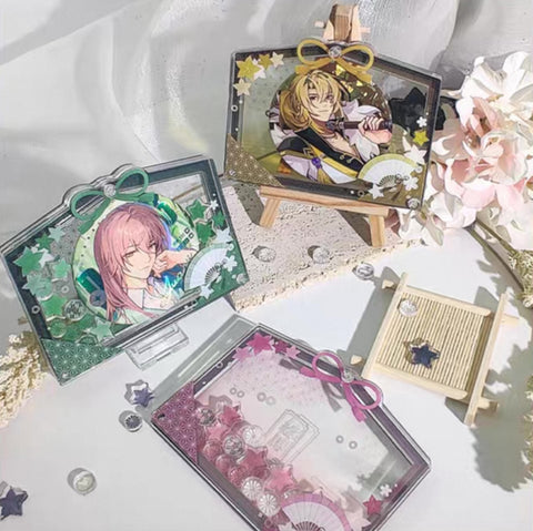 ［推し活グッズ］缶バッジアクリルフレーム 58/65/75mm【R5D9B9】