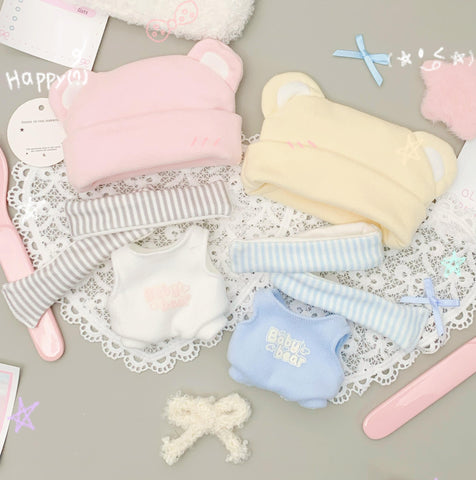 ［ぬい服］10cm 無属性 ぬいぐるみ用 お洋服【小熊】