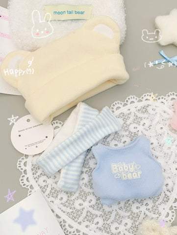 ［ぬい服］10cm 無属性 ぬいぐるみ用 お洋服【小熊】