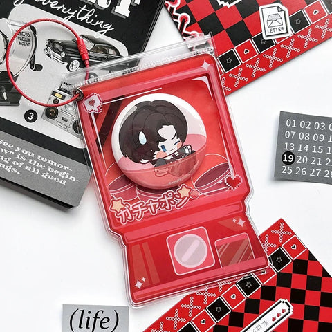 ［推し活グッズ］pvc 缶バッジカバー【VVB0T1】