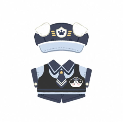［ぬい服］10cm 無属性 ぬいぐるみ用 お洋服【小狗警员】