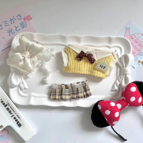 ［ぬい服］10cm 無属性 ぬいぐるみ用 お洋服【学院风】