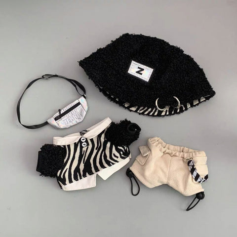 ［ぬい服］20cm 無属性 ぬいぐるみ用 お洋服【zebra】