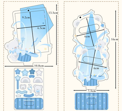 ［推し活グッズ］アクリルフレーム 58mm【6CJXB8】