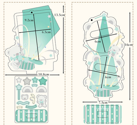 ［推し活グッズ］アクリルフレーム 58mm【6CJXB8】