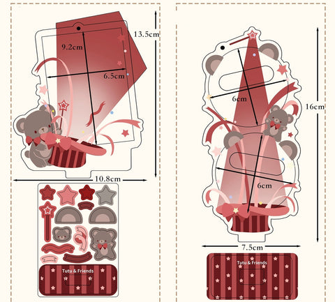 ［推し活グッズ］アクリルフレーム 58mm【6CJXB8】