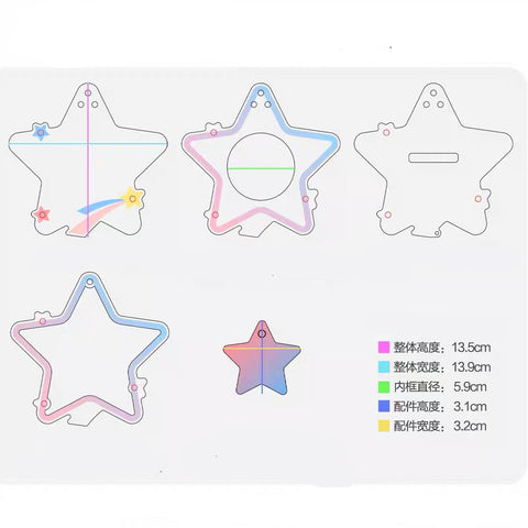 ［推し活グッズ］缶バッジアクリルフレーム 58/75mm【RT78JF】