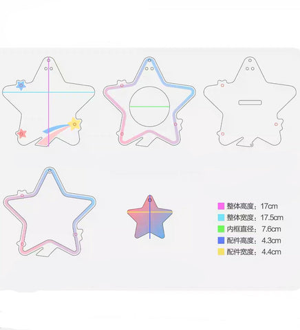 ［推し活グッズ］缶バッジアクリルフレーム 58/75mm【RT78JF】