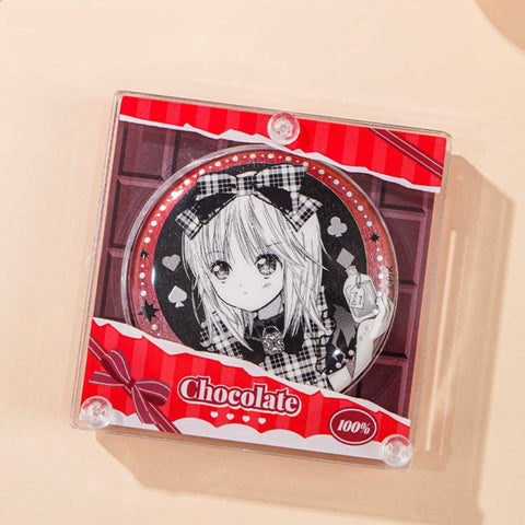 ［推し活グッズ］缶バッジ アクリルフレーム 58mm【J3K9R7】