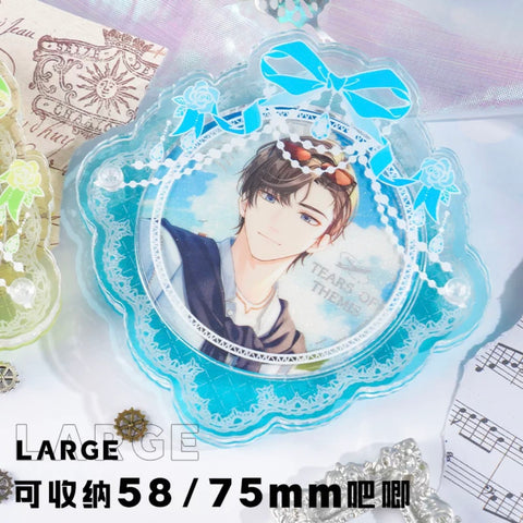 ［推し活グッズ］缶バッジアクリルフレーム 58~75mm【K2L6O6】