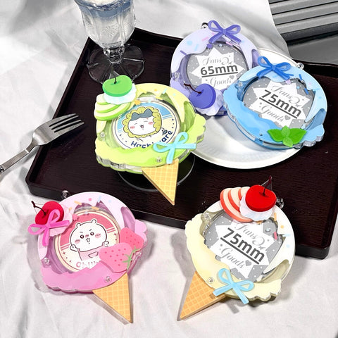 ［推し活グッズ］缶バッジアクリルフレーム 32/44/75mm【K0X4M8】