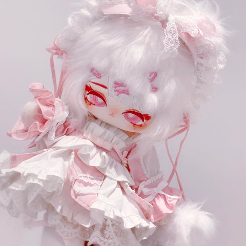 ［ぬい服］30cm 無属性 ぬいぐるみ用 お洋服【白桃】