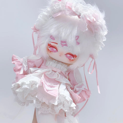 ［ぬい服］30cm 無属性 ぬいぐるみ用 お洋服【白桃】