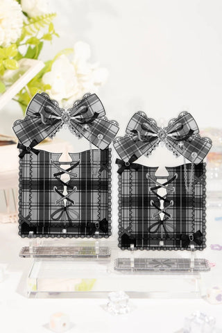 ［推し活グッズ］アクリルフレーム ブラック【6OZL48】