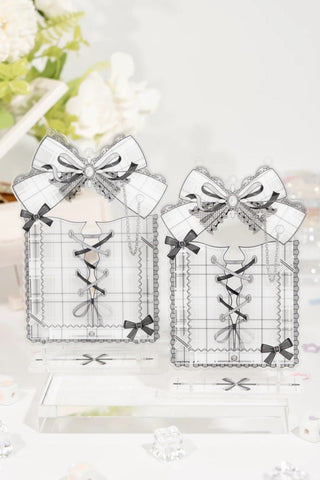 ［推し活グッズ］アクリルフレーム ブラック【6OZL48】