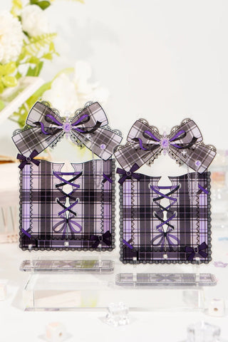 ［推し活グッズ］アクリルフレーム ブラック【6OZL48】