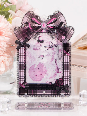 ［推し活グッズ］アクリルフレーム ブラック【6OZL48】