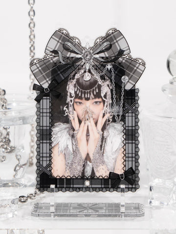 ［推し活グッズ］アクリルフレーム ブラック【6OZL48】