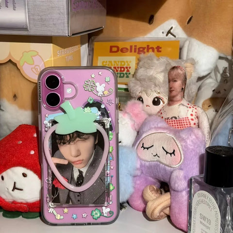 ［スマホケース ］手作り iPhone カード収納ケース マグネット付き【58C0J2】