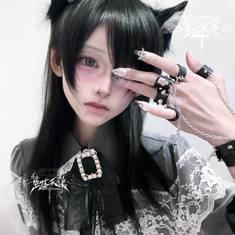 ［ファッション］サブカル ゴシック スカル ブレスレット【E5KSD0】