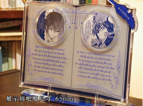［推し活グッズ］缶バッジアクリルフレーム 58～75mm【B8F6P8】