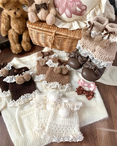 ［ファッション］ロリータ ニットレッグウォーマー 靴下【1YD257】