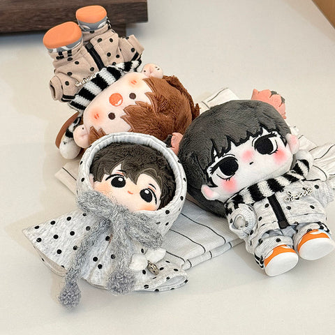 ［ぬい服］10cm 無属性 ぬいぐるみ用 お洋服【波点】